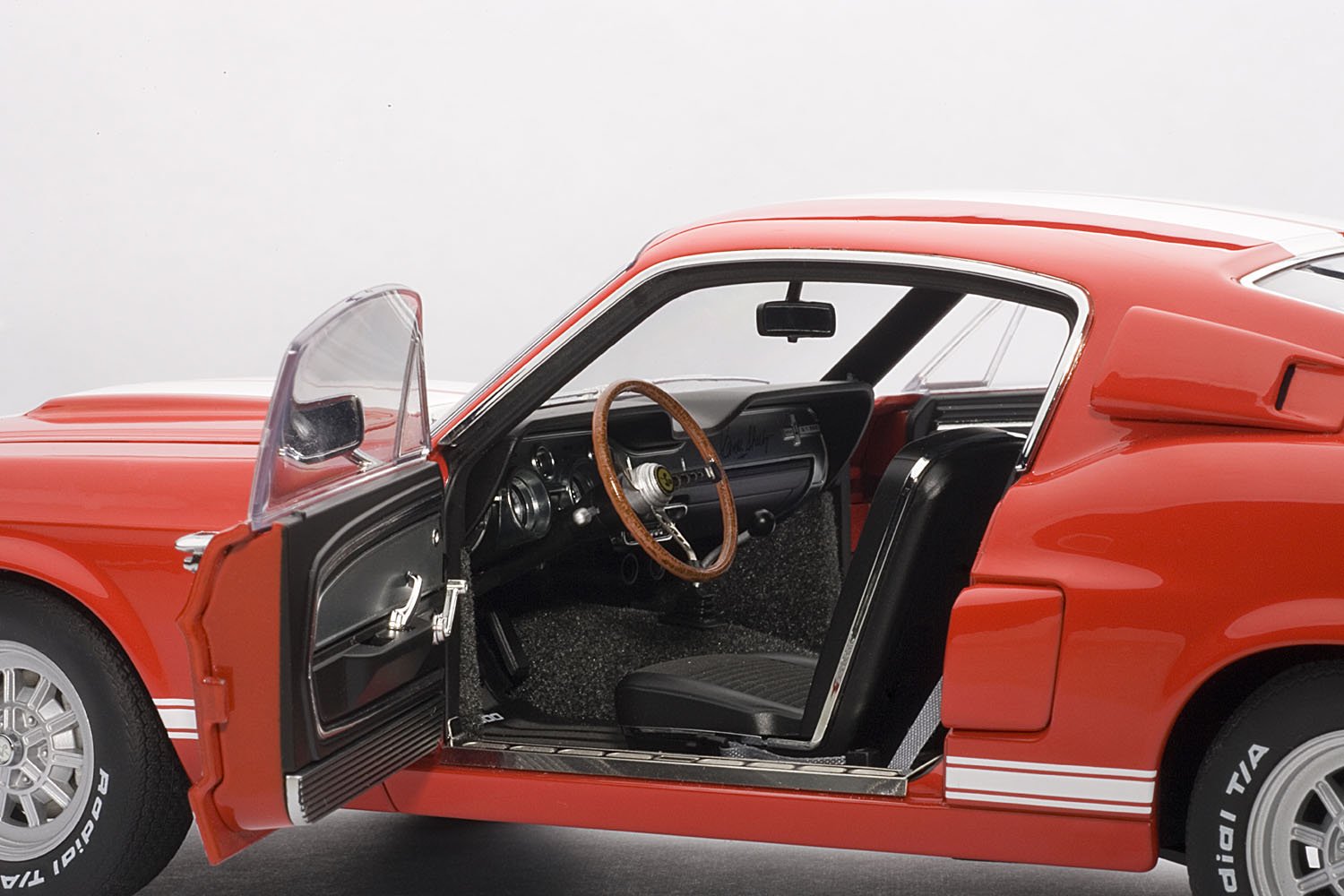 1967 Shelby Mustang Gt500 Red With White Stripes 1 18 | Desertcart